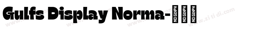 Gulfs Display Norma字体转换